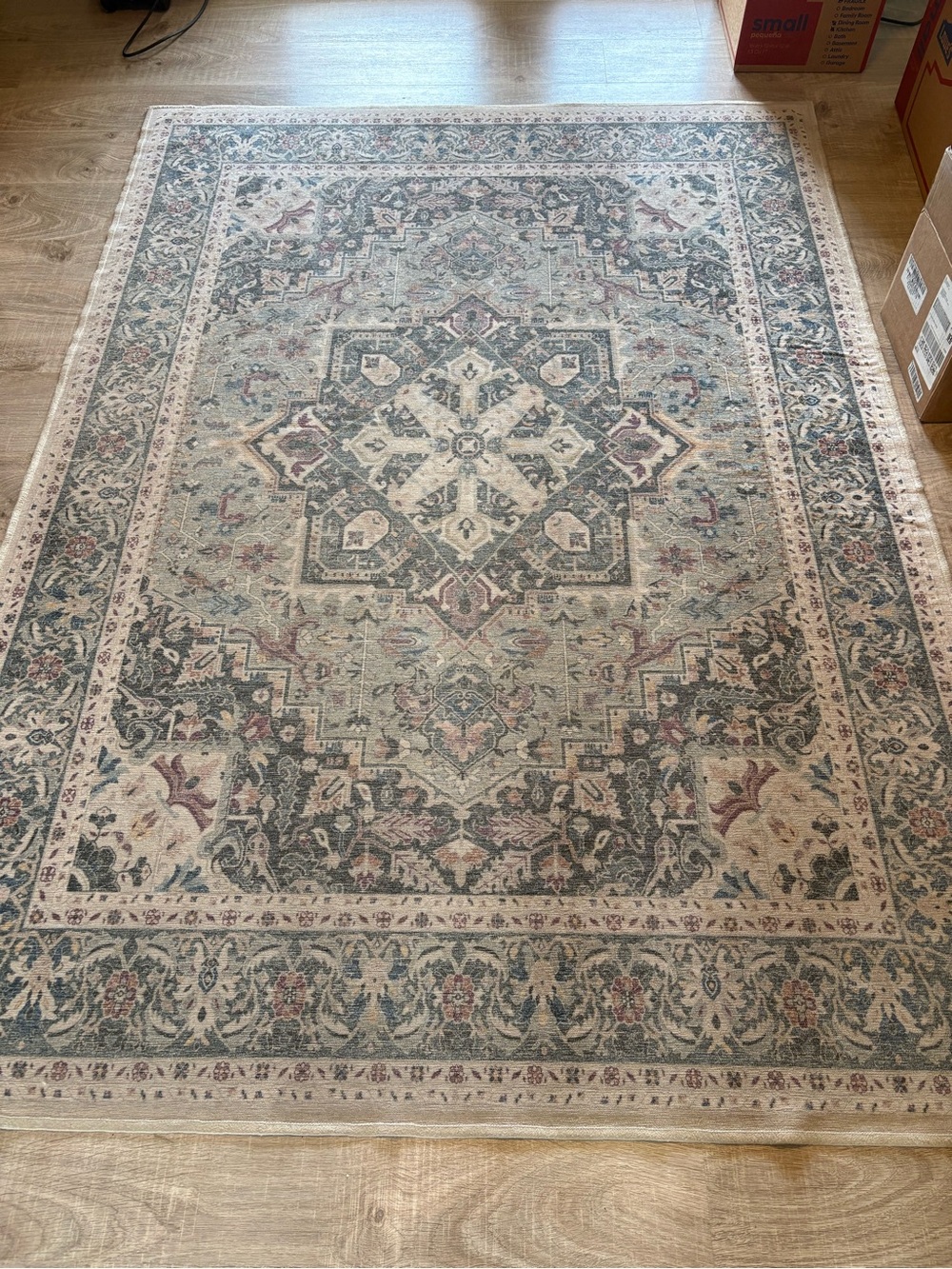 Ruggable Hendesi Heriz Sage Rug (cover / topper only) 5 x 7